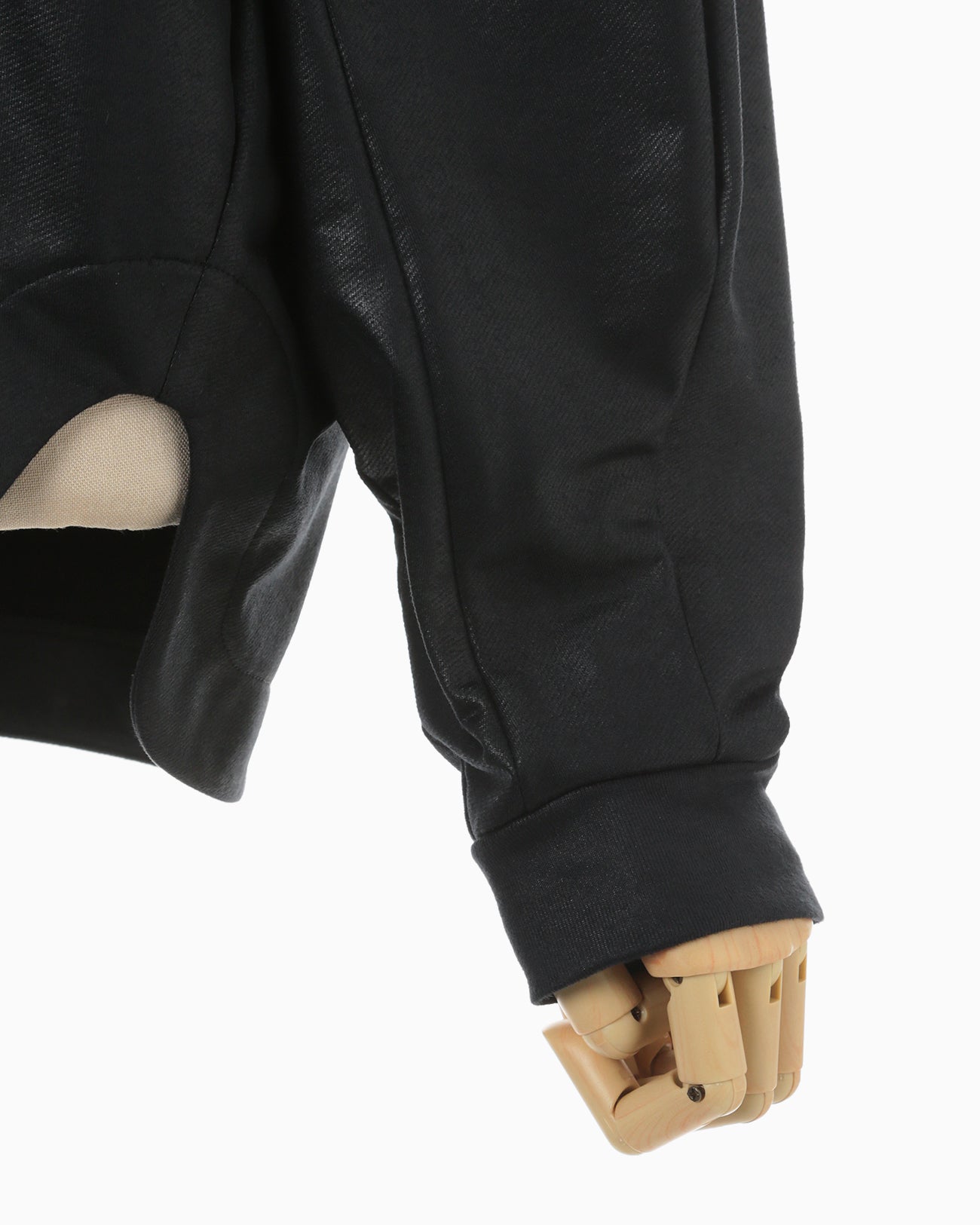 Slit Back Sweatshirt Top - black