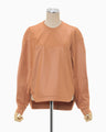 Slit Back Sweatshirt Top - brown
