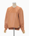 Slit Back Sweatshirt Top - brown