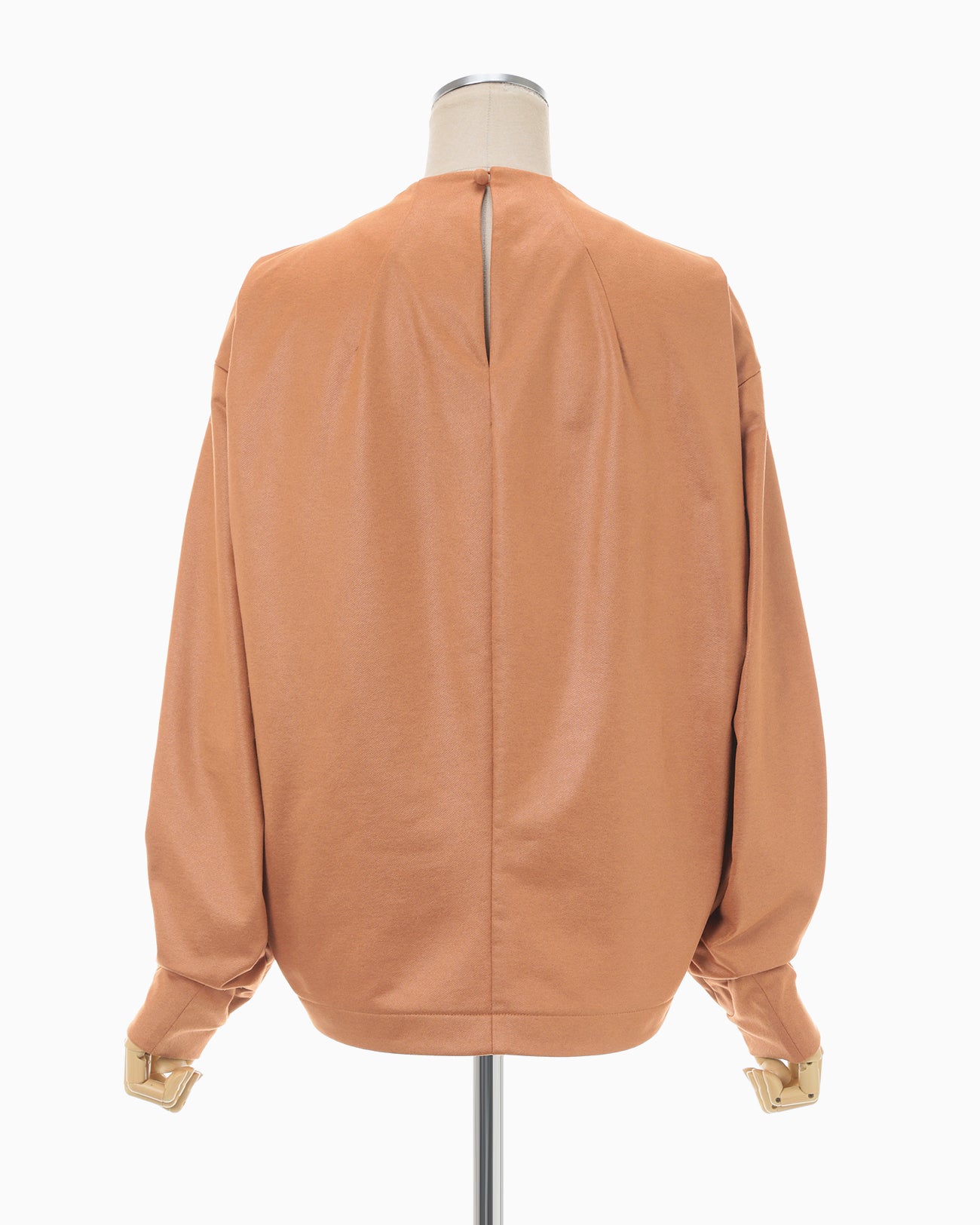 Slit Back Sweatshirt Top - brown