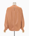 Slit Back Sweatshirt Top - brown