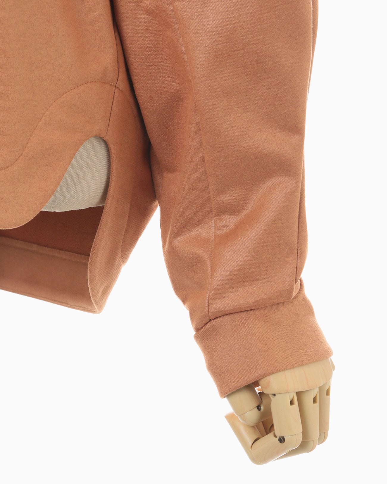 Slit Back Sweatshirt Top - brown