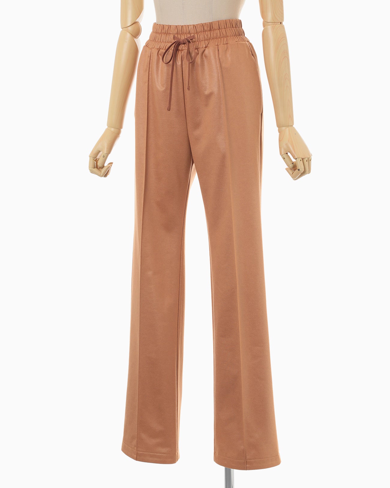 Pin Tuck Sweatpants - brown