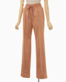 Pin Tuck Sweatpants - brown