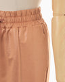 Pin Tuck Sweatpants - brown
