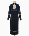 "Shibori" Tie dyed Cotton Jersey Dress - navy