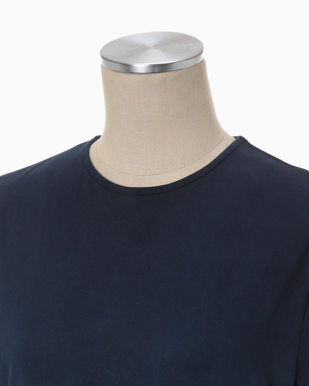 "Shibori" Tie dyed Cotton Jersey Dress - navy