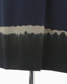 "Shibori" Tie dyed Cotton Jersey Dress - navy