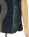 "Shibori" Tie dyed Cotton Jersey T-Shirt - navy