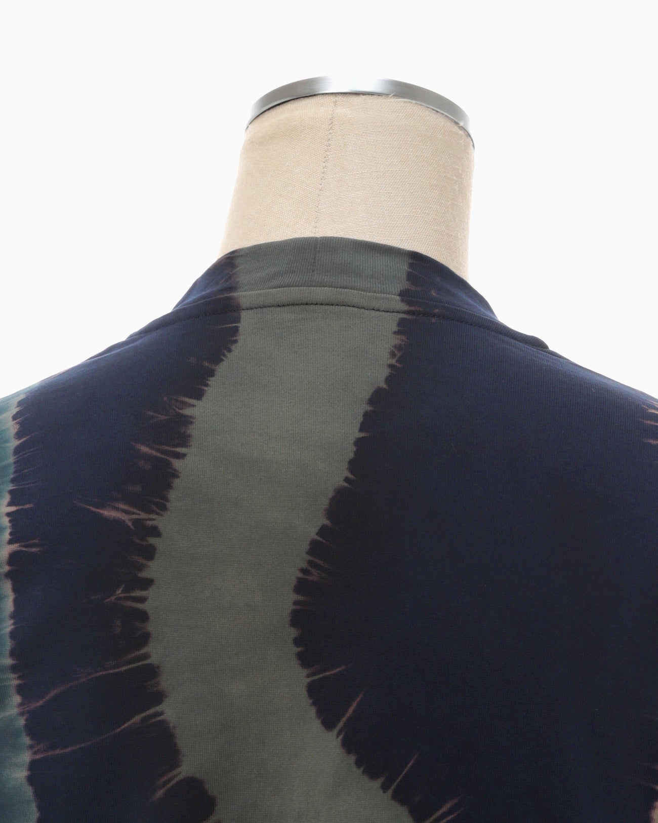 "Shibori" Tie dyed Cotton Jersey T-Shirt - navy
