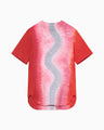"Shibori" Tie dyed Cotton Jersey T-Shirt - vermillion