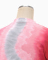"Shibori" Tie dyed Cotton Jersey T-Shirt - vermillion