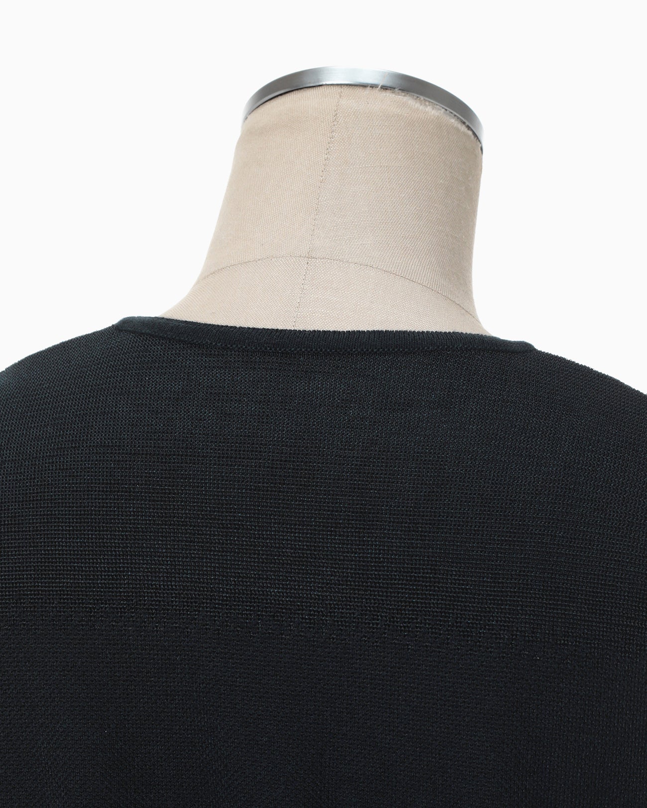 Crane Pattern Jacquard Knitted Dress - navy