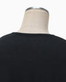 Crane Pattern Jacquard Knitted Dress - navy