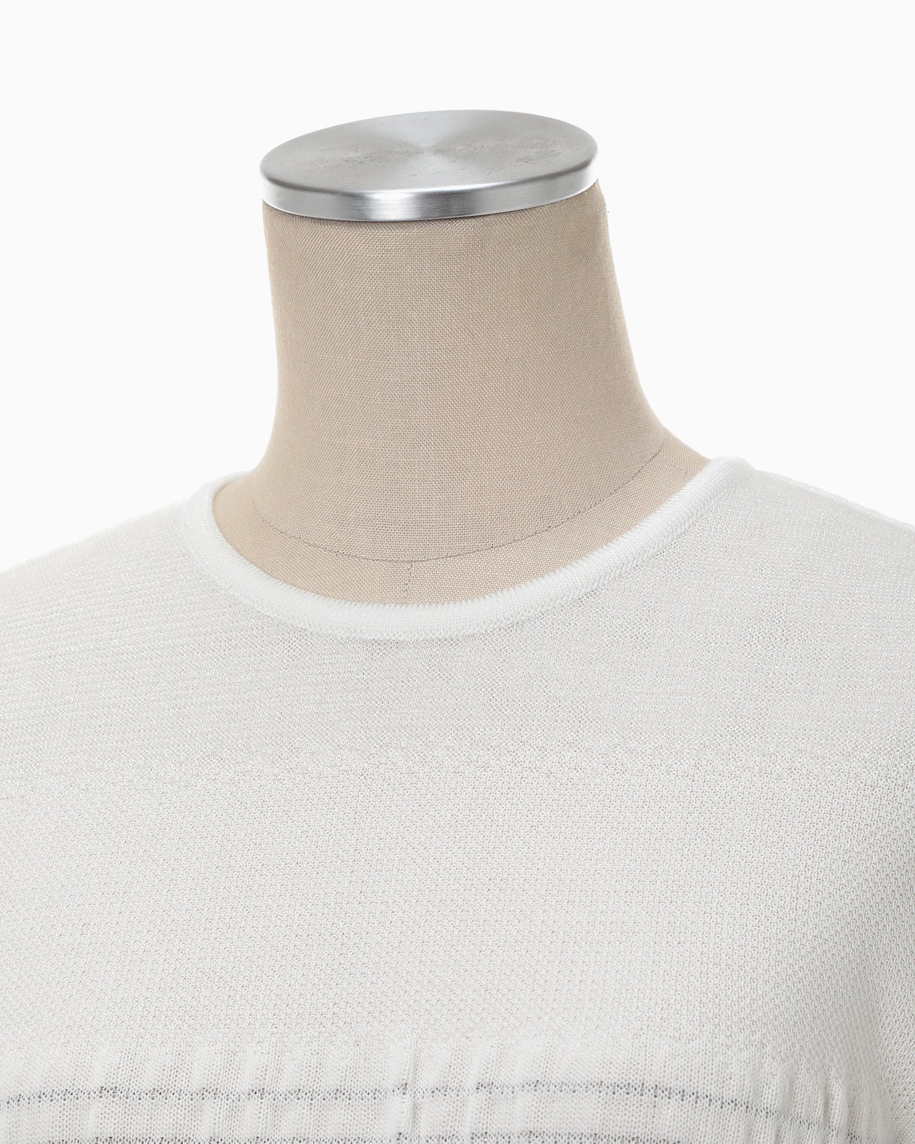 Crane Pattern Jacquard Knitted Dress - white