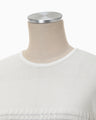 Crane Pattern Jacquard Knitted Dress - white
