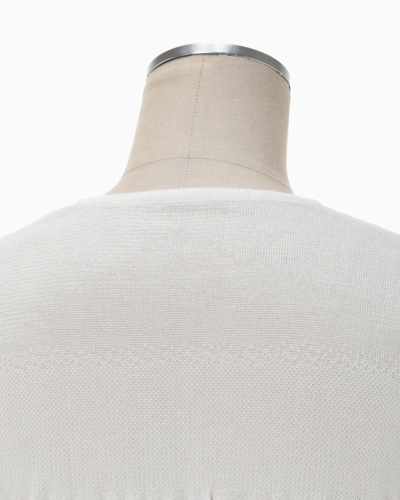 Crane Pattern Jacquard Knitted Dress - white