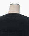 Crane Pattern Jacquard Knitted Top - navy