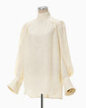 Crane Pattern Jacquard Shirt - ecru