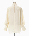 Crane Pattern Jacquard Shirt - ecru