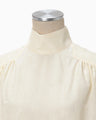 Crane Pattern Jacquard Shirt - ecru