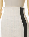 Cracted Tweed Skirt - ecru