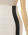Cracted Tweed Skirt - ecru