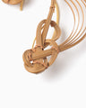 Bamboo Bundled-Plait Ear Cuff - brown