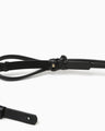 Basket Detailed Leather Belt - black