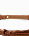Basket Detailed Leather Belt - brown