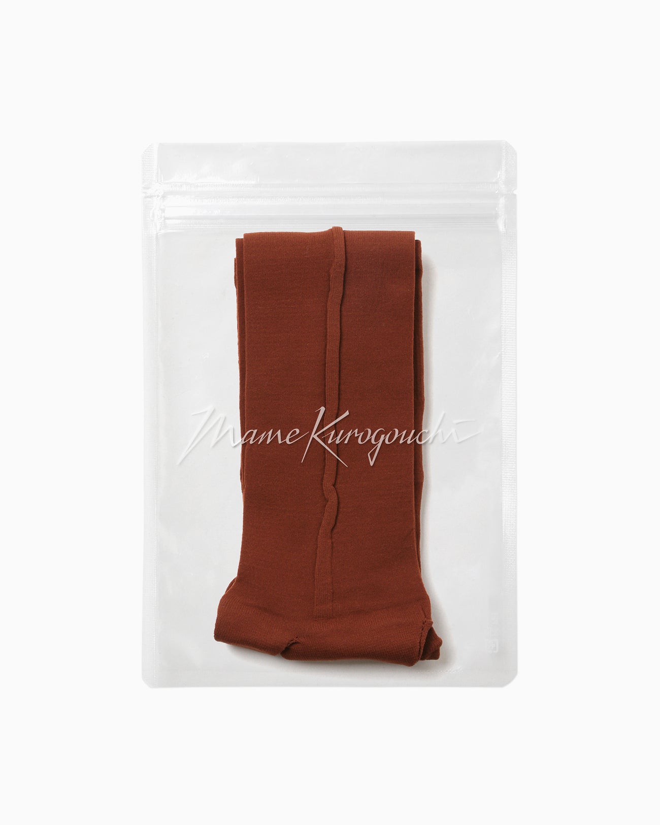 Bamboo Motif Sheer Tabi Socks - brown