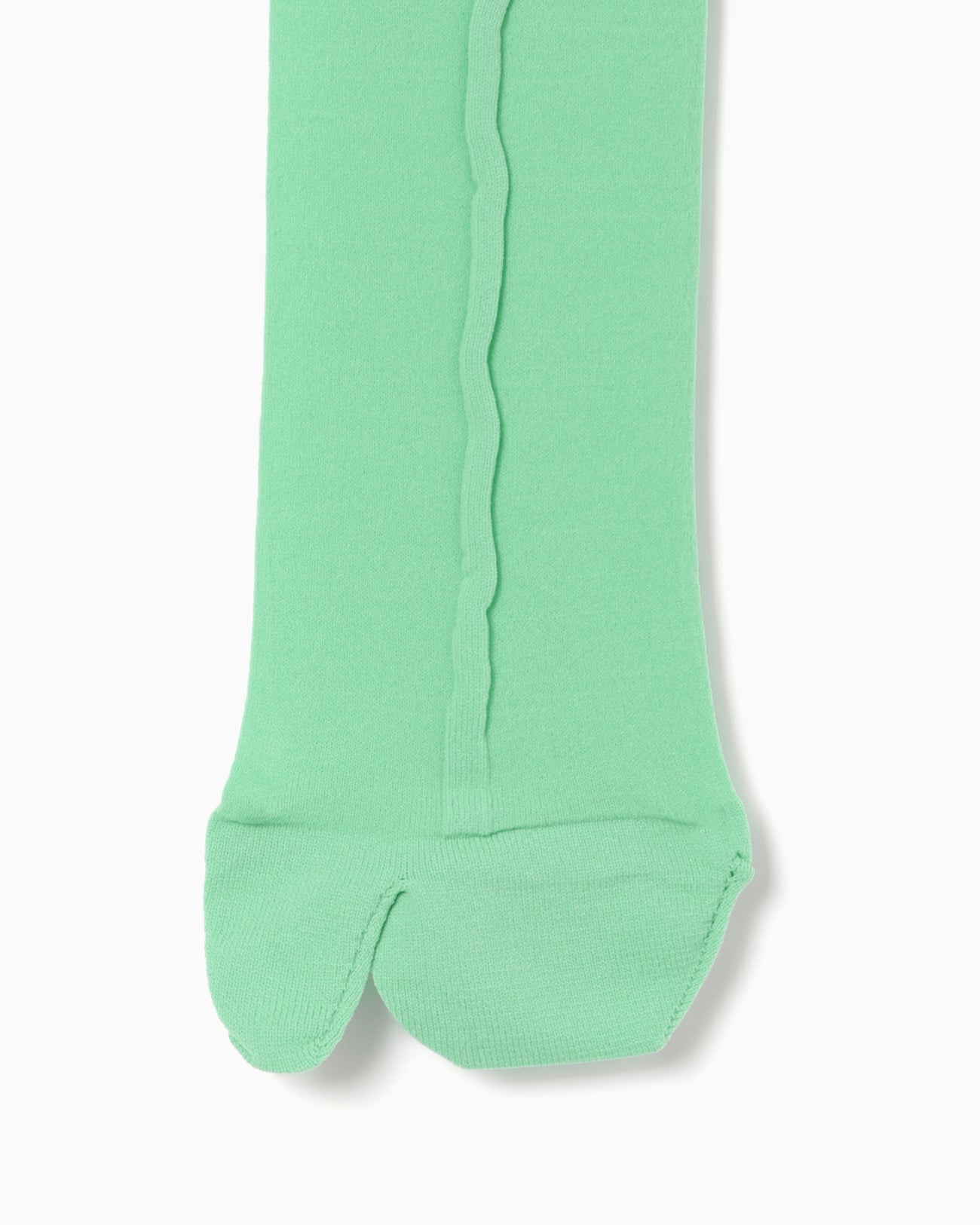Bamboo Motif Sheer Tabi Socks - mint green
