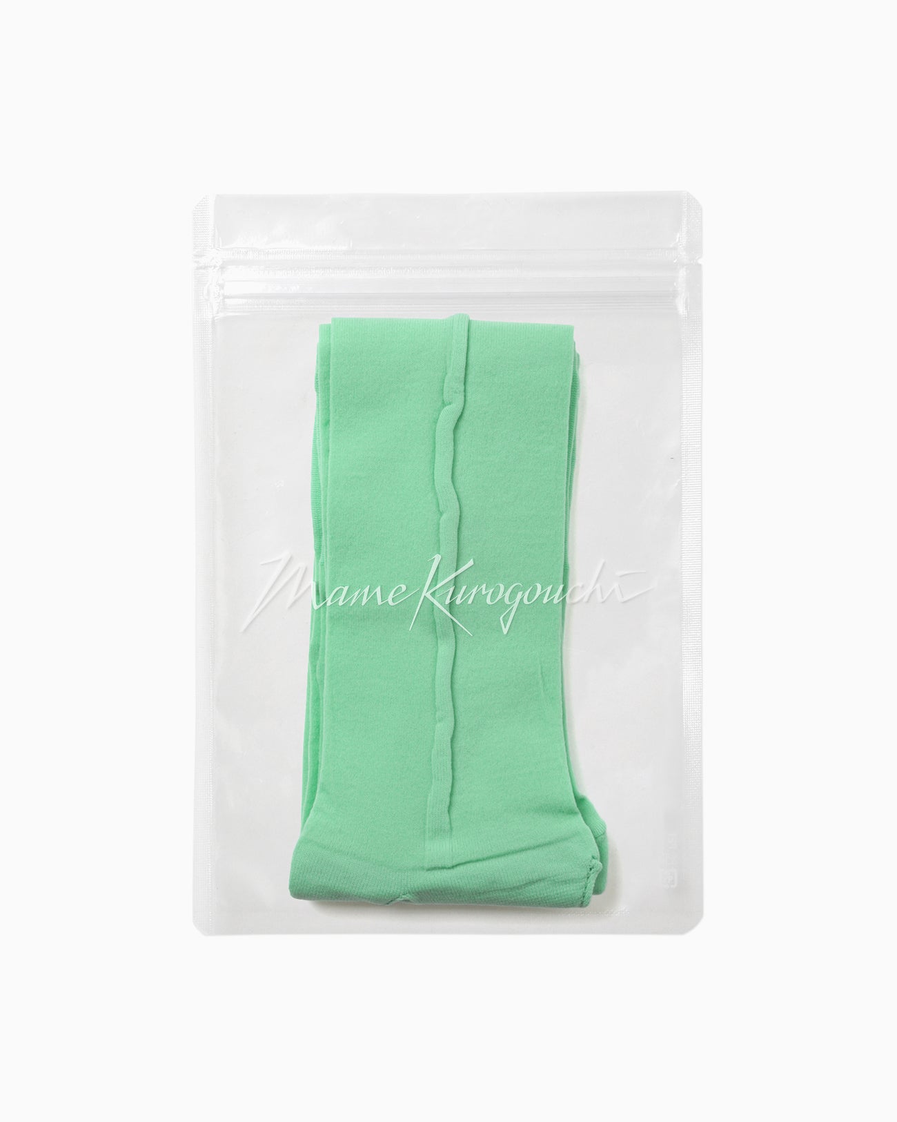 Bamboo Motif Sheer Tabi Socks - mint green