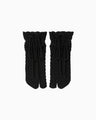 Knitted Tabi Socks - black