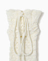 Knitted Tabi Socks - white
