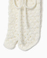Knitted Tabi Socks - white