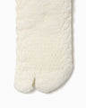 Knitted Tabi Socks - white