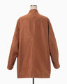 Geometric Silk Cotton Jacquard Coat - brown