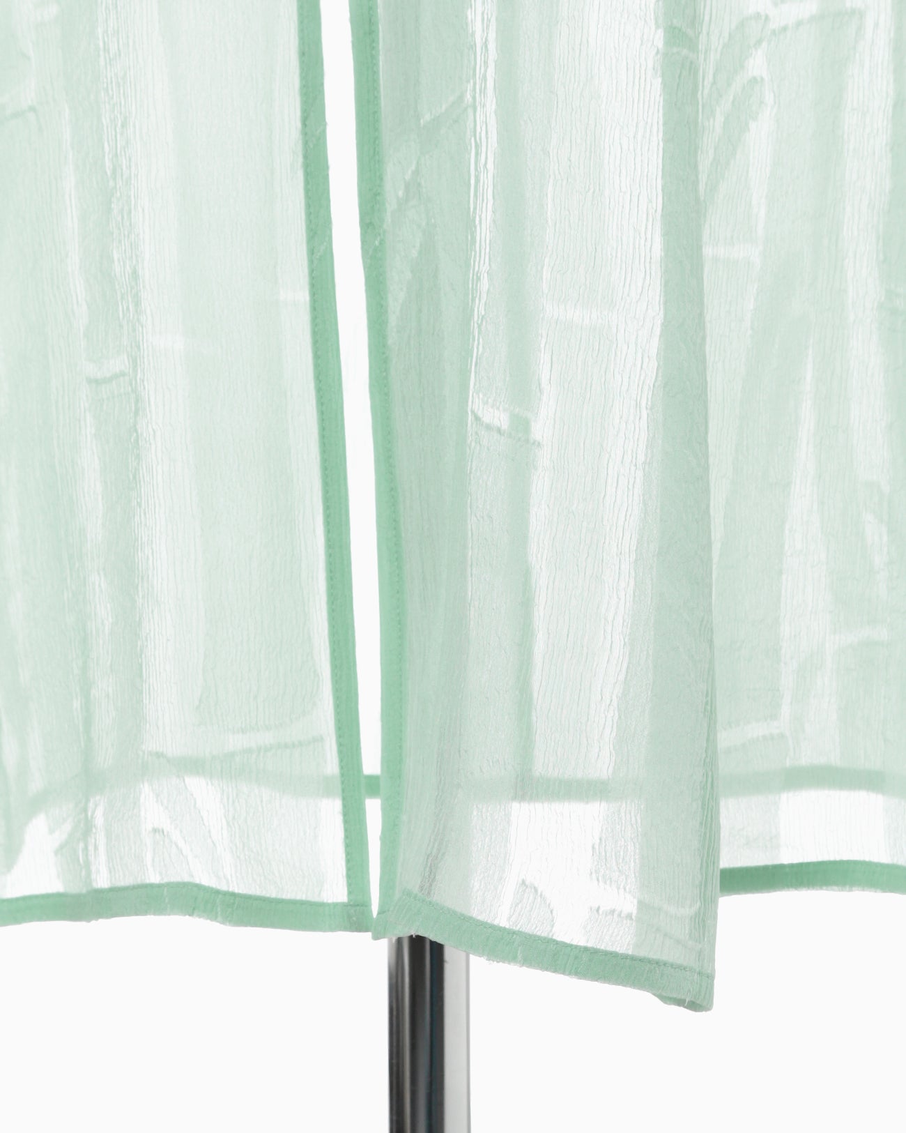 Bamboo Motif Willow Jacquard Sheer Dress - mint green