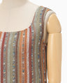 Raschel Stripe Jersey Sleeveless Dress - multi