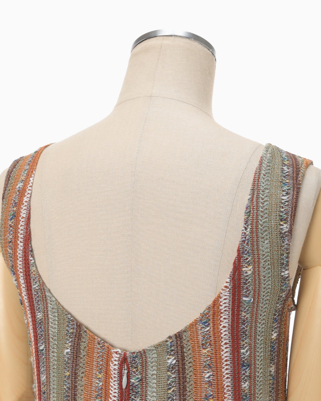 Raschel Stripe Jersey Sleeveless Dress - multi