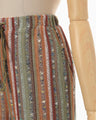 Raschel Stripe Jersey Wide Trousers - multi