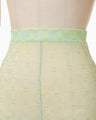 Marble Printed Plaid Sheer Leggings - mint green