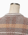 Basket Motif Knitted Jacket - brown