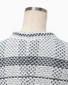 Basket Motif Knitted Jacket - navy