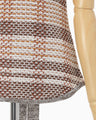 Basket Motif Knitted Top - brown