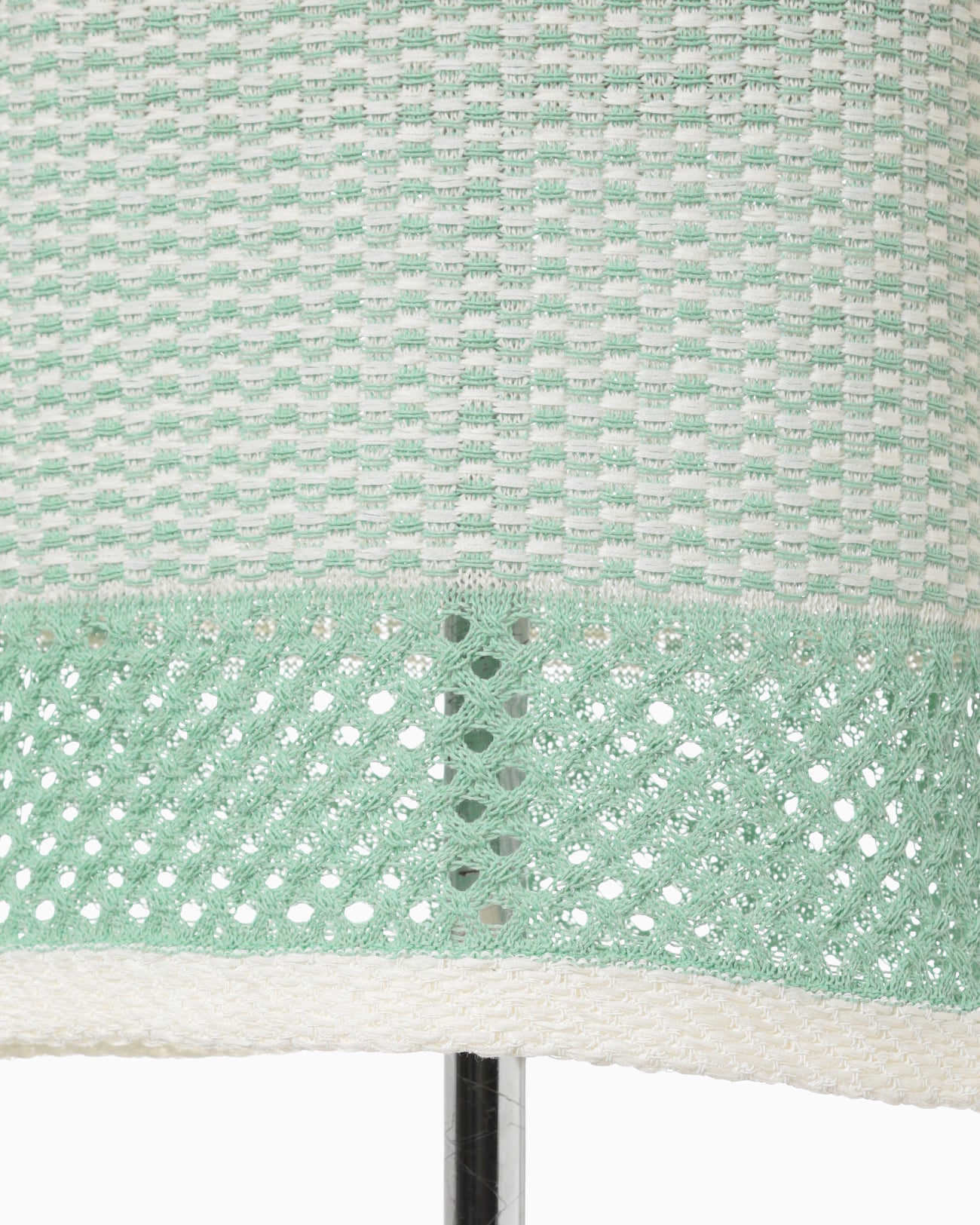 Bamboo Basket Pattern Knitted Dress - mint green