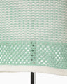 Bamboo Basket Pattern Knitted Dress - mint green