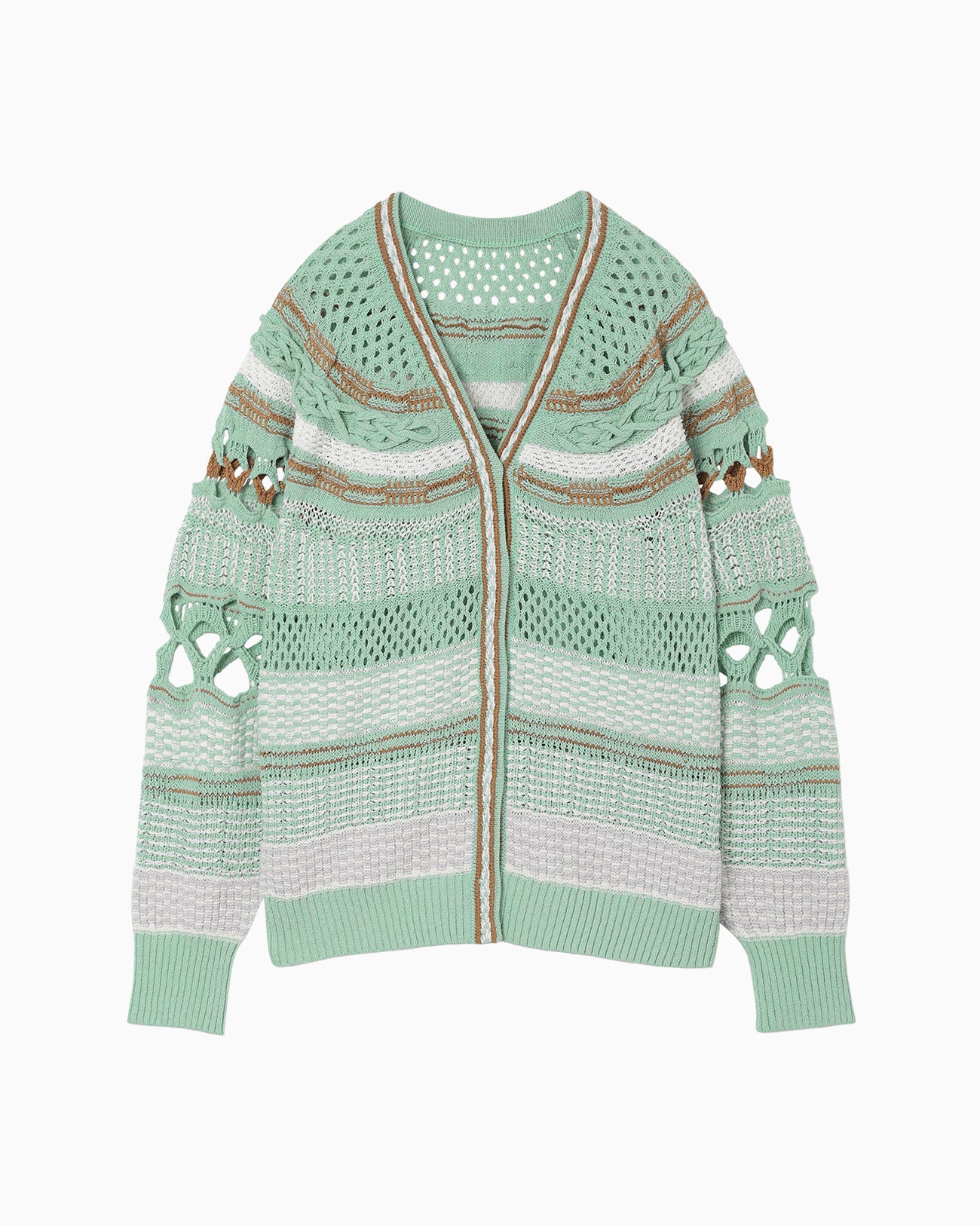 Mame Kurogouchi Green Cardigan