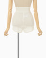 Openwork Lace-up Knitted Shorts - white